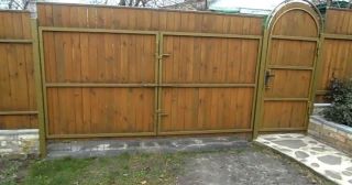 Купить распашные ворота деревянные Элиста, цена от 2763 руб.